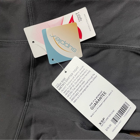 NWT Athleta High Rise Metro Drifter Tight Leggings Size XSP Petite Gray - Picture 9 of 11